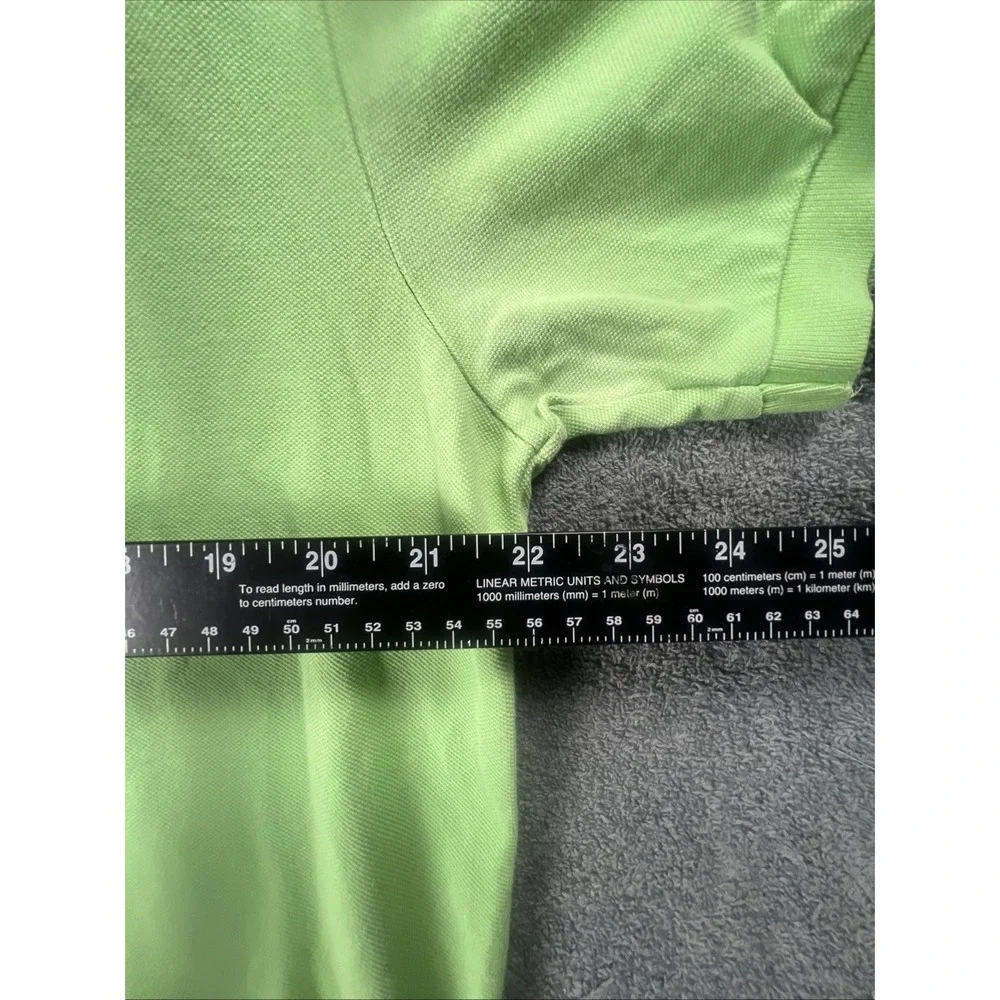 Vtg polo ralph lauren shirt men's Size large lime short sleeve preppy 90s‎